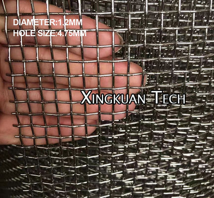 304 316 Stainless Steel Crimped Woven Wire Mesh For Sieve Industry