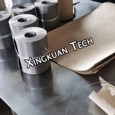 Reverse Dutch Weave Filter Band Wire Mesh Belt Untuk Ekstrusi Stainless Steel 302 304 304A