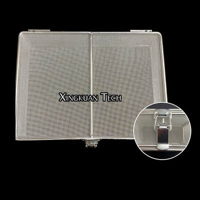 Keranjang Jaring Sterilisasi Electropolished Stainless Steel Dengan Tutup Pengunci