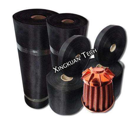 0,1 - 0,3mm Diameter Epoxy Coated Wire Mesh Untuk Dukungan Media Filter Udara Industri