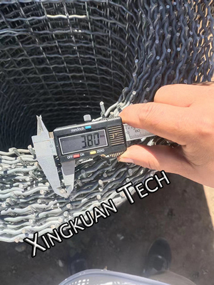 Hot dip galvanized crimped kawat bolong 30mm Aperture untuk pabrik batu bata