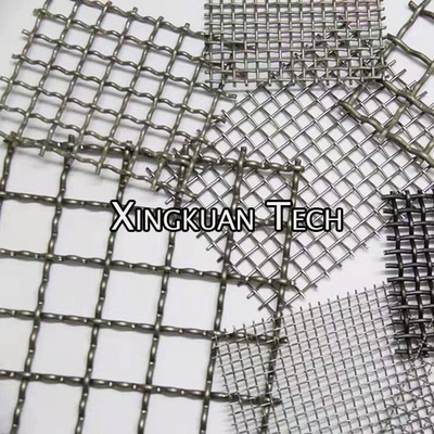 SS304 Crimped Wire Mesh Diameter kawat 0,6mm Dengan 2mm 3mm 3,5mm Pembukaan