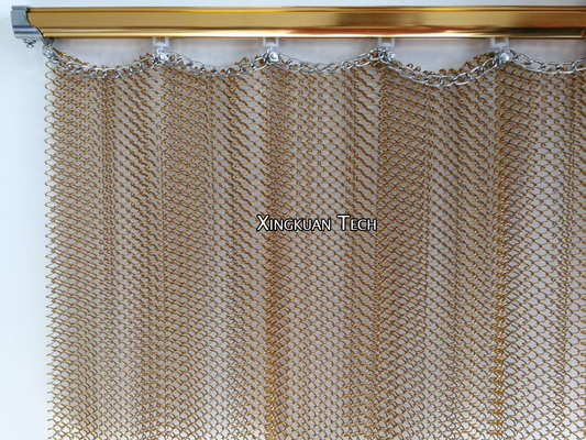 Hanging Metal Dekoratif Mesh Tirai Tirai Untuk Dekorasi Interior