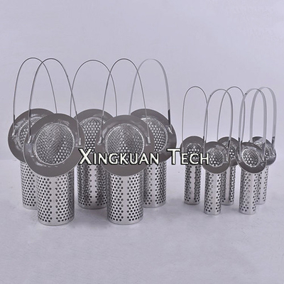 Layar Filter Stainless Steel Keranjang Pipa Dengan Mulut Bevel