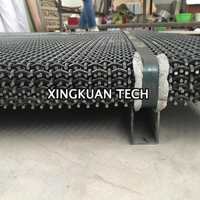 Mineral Quarry Pre Crimped Wire Mesh, mesh layar logam tugas berat