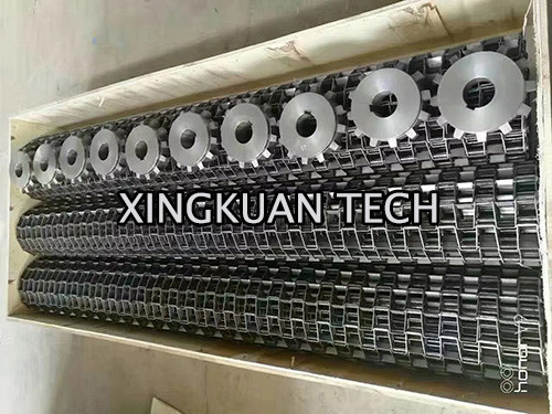 Honeycomb Conveyor Belt Wire Mesh Juga Dikenal Sebagai Flat Wire Belting Untuk Pizza Oven Baking