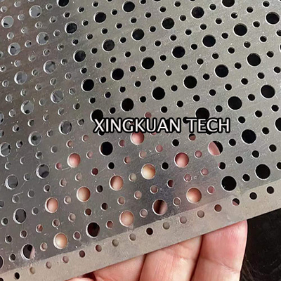 Lubang bundar kecil dengan lubang bundar besar lubang logam berlubang untuk dekorasi