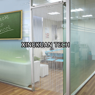 Layar Tirai Terbang Rantai Aluminium Dekoratif 90 × 210cm